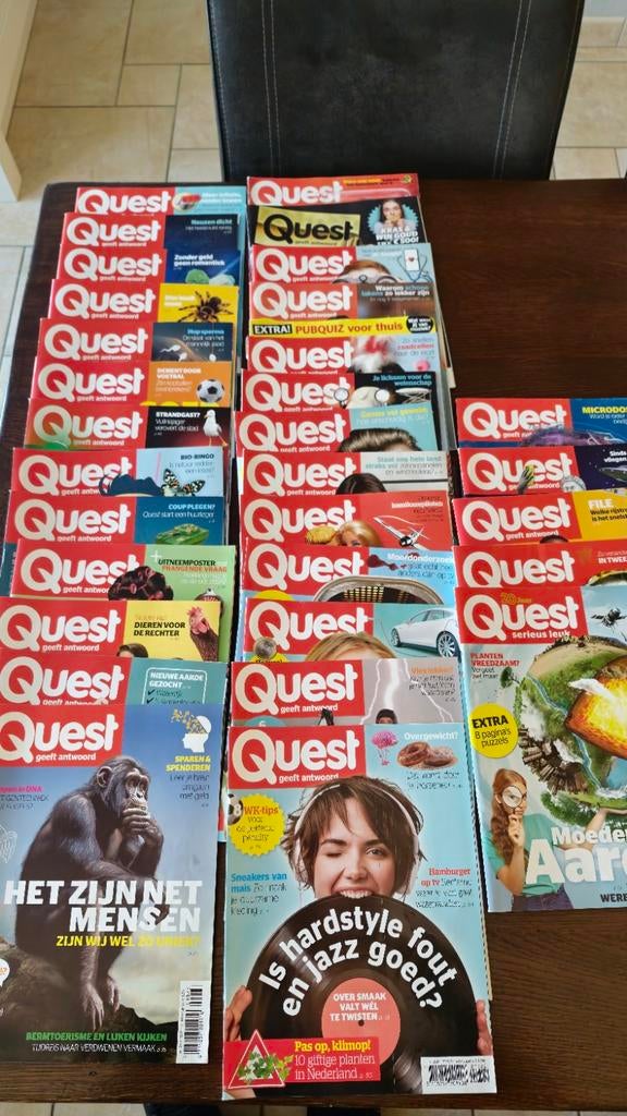 2,5 jaargang Quest tijdschriften - Wetenschap en Natuur, Ophalen, Gelezen, Wetenschap en Natuur