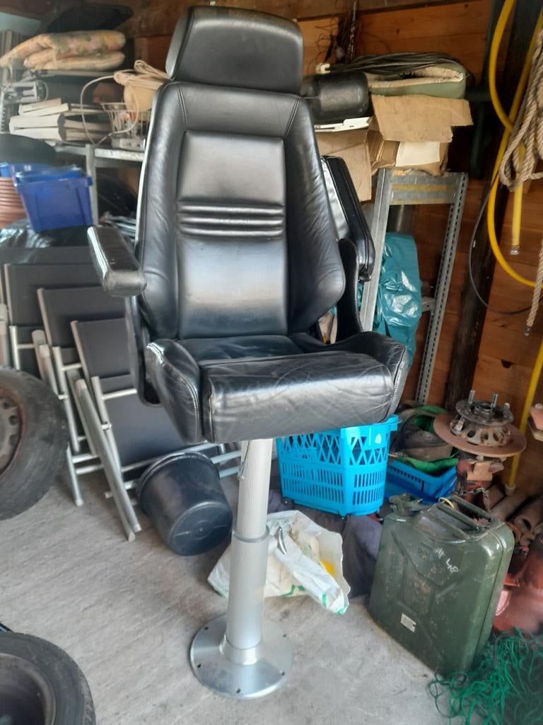 Zwarte Schippersstoel - Comfortabel en Robuust, Ophalen, Gebruikt