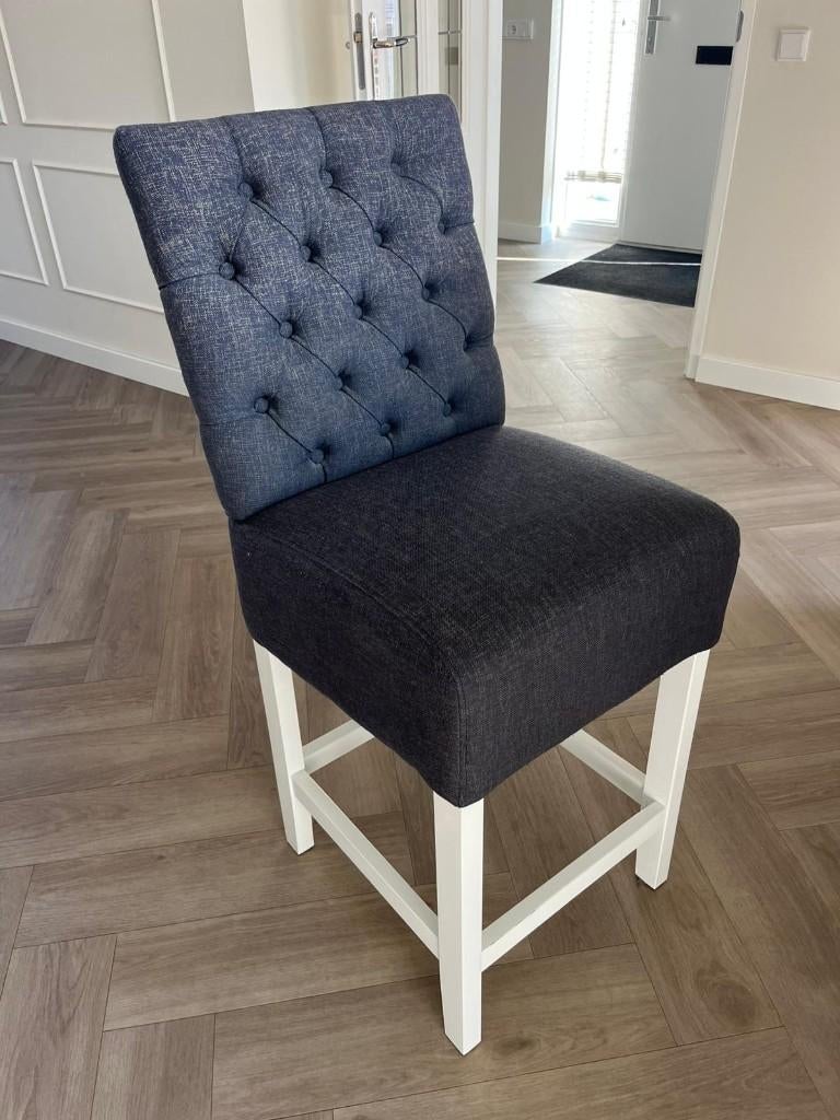 3 barkrukken met rugleuning, Ophalen, Met voetsteun, 60 tot 90 cm, Zo goed als nieuw