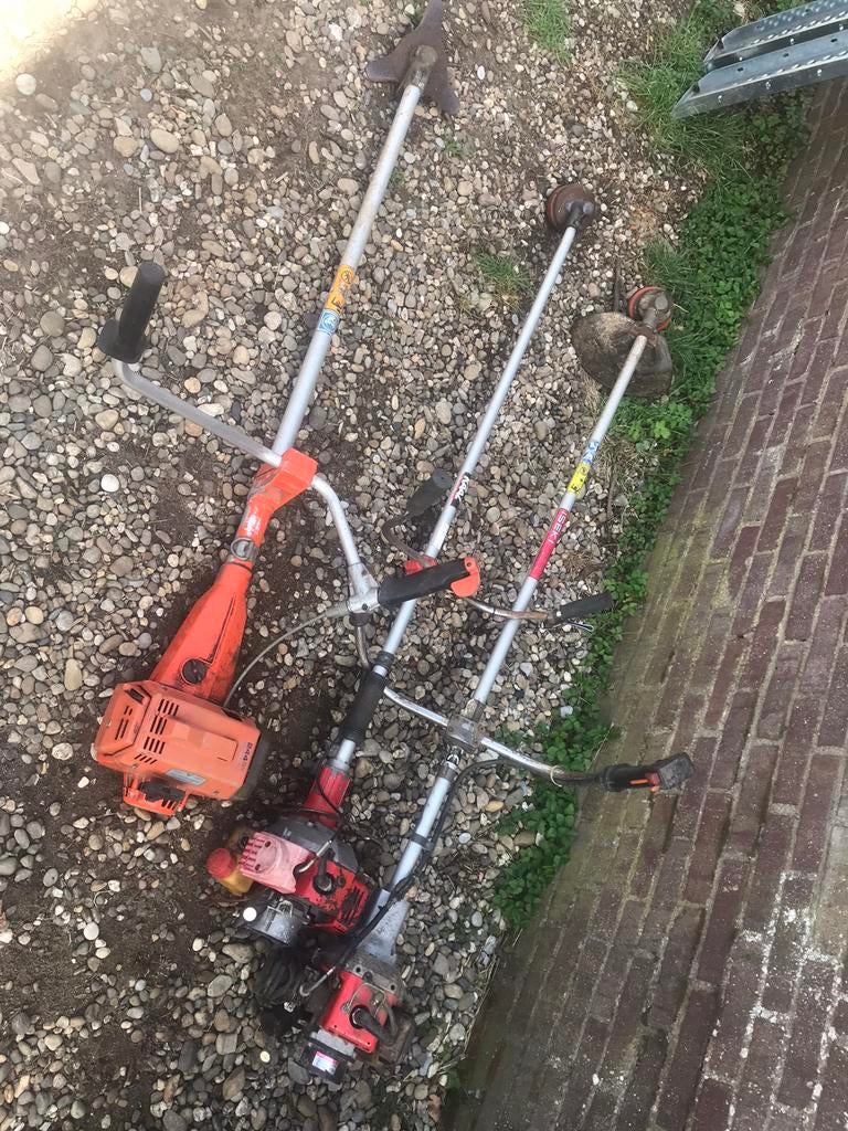 Te koop 3x bosmaaier, Tuin en Terras, Ophalen of Verzenden, Zo goed als nieuw, Benzine
