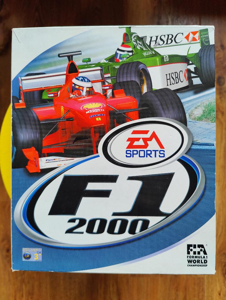 F1 2000 - EA - Old school games, Spelcomputers en Games, Games | Pc, Zo goed als nieuw, Racen en Vliegen, 1 speler, Vanaf 3 jaar