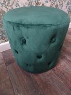 Fluwelen poef met knopen, Ophalen, Minder dan 50 cm, Rond, Minder dan 50 cm