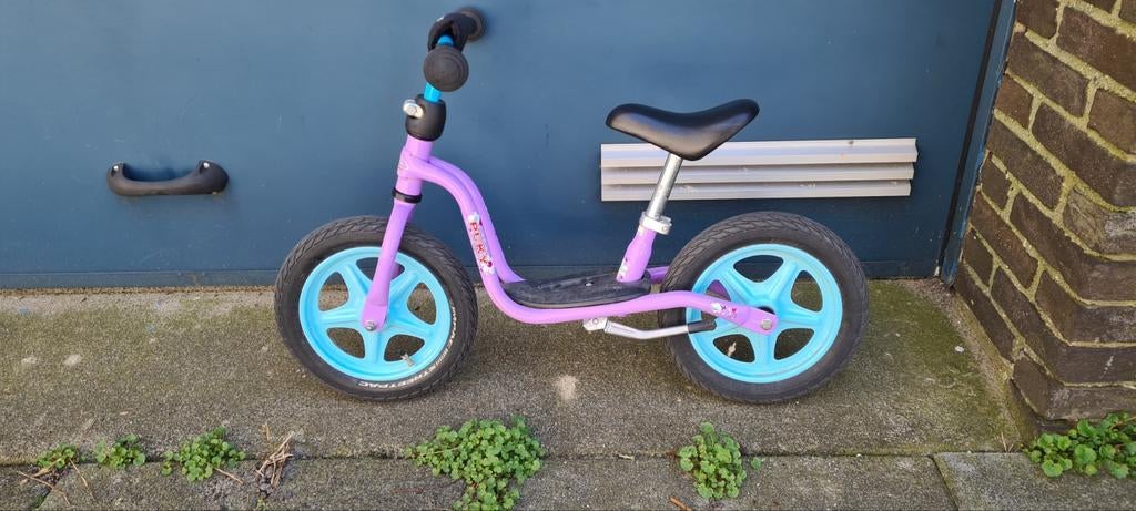 Puky loopfiets paars/blauw met standaard, Kinderen en Baby's, Speelgoed | Buiten | Voertuigen en Loopfietsen, Ophalen, Gebruikt