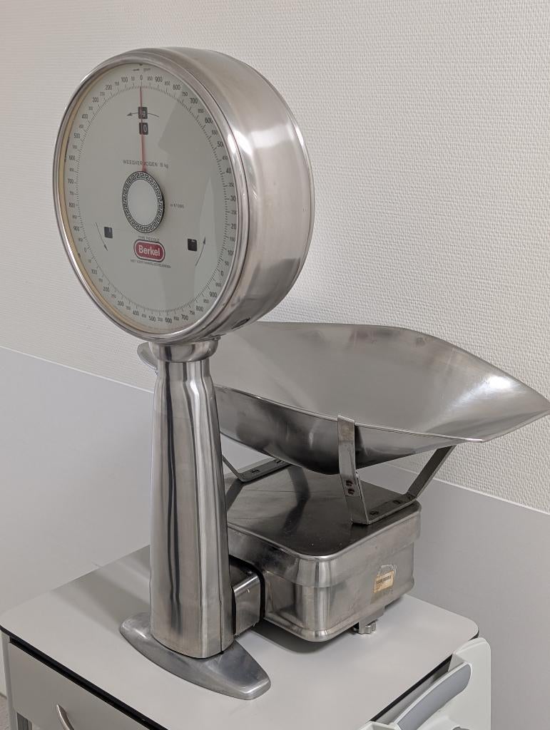 Berkel weegschaal, Witgoed en Apparatuur, Weegschalen, Gebruikt, Analoog, Winkelweegschaal, 1 tot 500 gram, 10 tot 50 kg, Ophalen