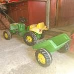 Trekker buiten met kar, Ophalen, Gebruikt, Trapvoertuig