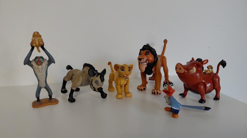 Lion king vintage figuren Disney, Ophalen of Verzenden, Zo goed als nieuw