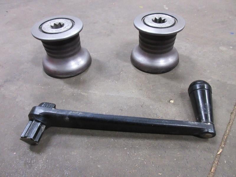 2x Gibb lier 12 cm hoog + 1 hendel, Watersport en Boten, Ophalen, Gebruikt, Overige typen