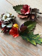 Oude bloemen broches, Ophalen of Verzenden, Zo goed als nieuw, Overige kleuren, Overige materialen