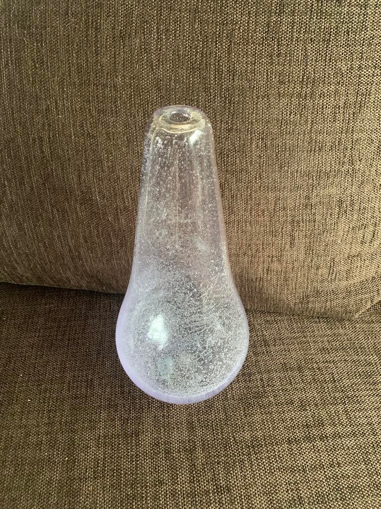 Regenglas vintage vaas jaren 70, Antiek en Kunst, Ophalen of Verzenden