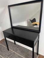Sidetable met spiegel, zwarte lijst, Huis en Inrichting, Tafels | Sidetables, Ophalen, Gebruikt, 100 tot 150 cm, 25 tot 50 cm