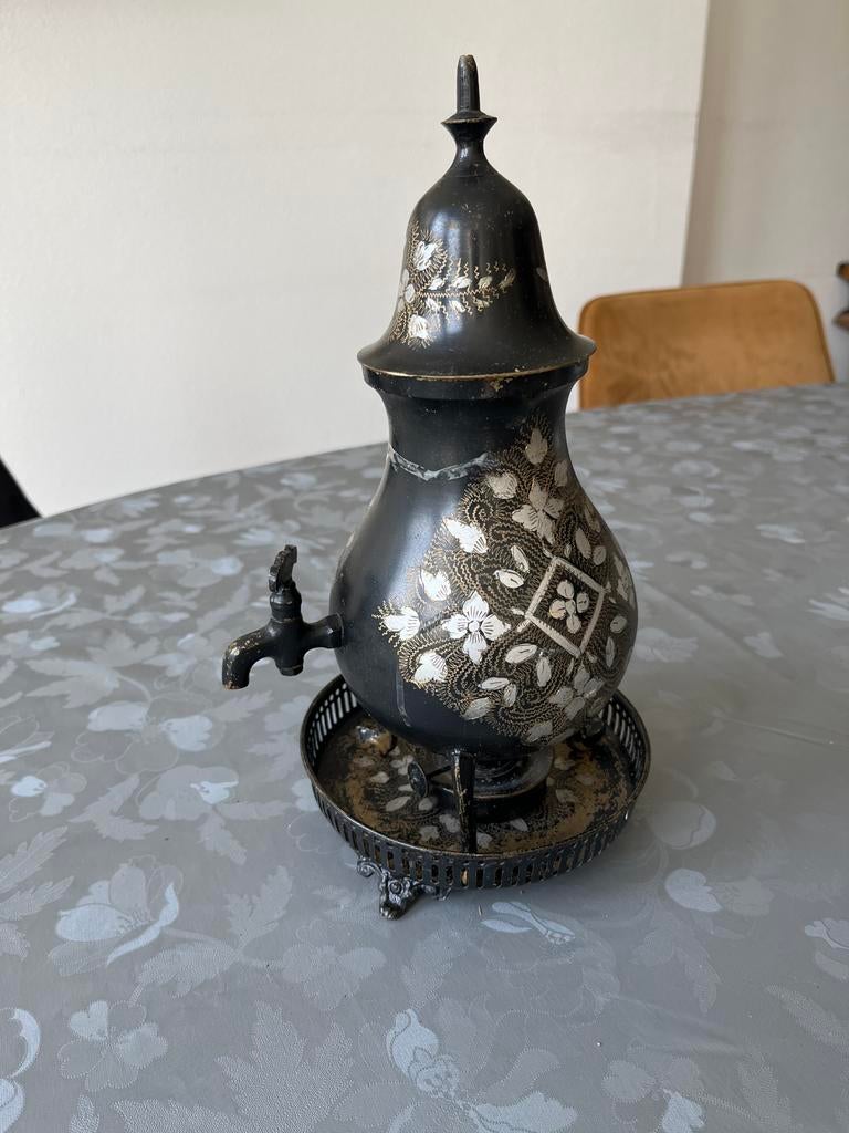 Antieke Nederlandse kraantjeskan Samovar, Ophalen of Verzenden