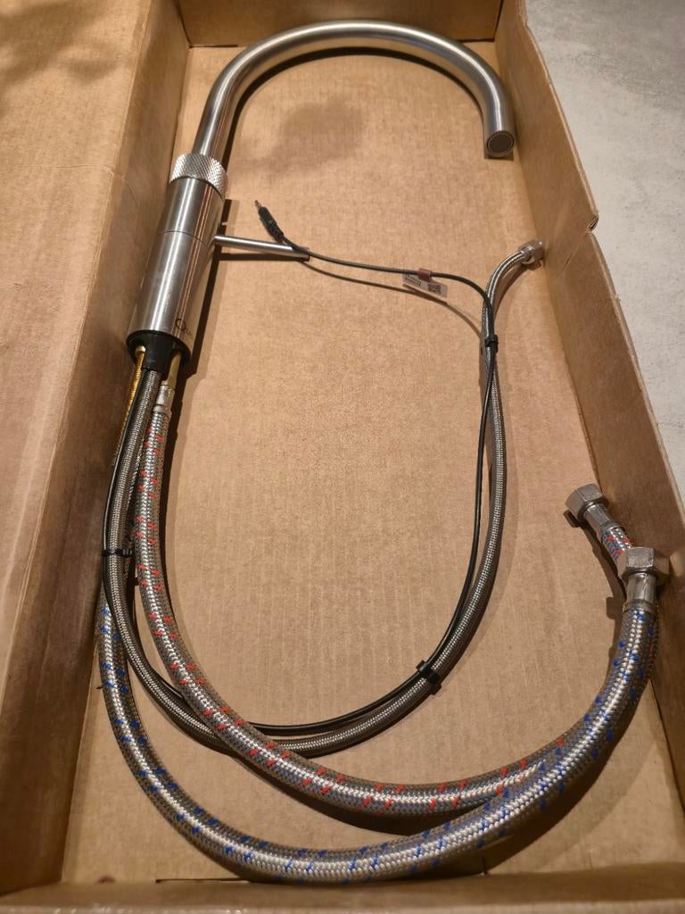 Kraan Quooker Fusion Round RVS mat, Doe-het-zelf en Verbouw, Sanitair, Ophalen of Verzenden, Zo goed als nieuw, Rvs, Kraan