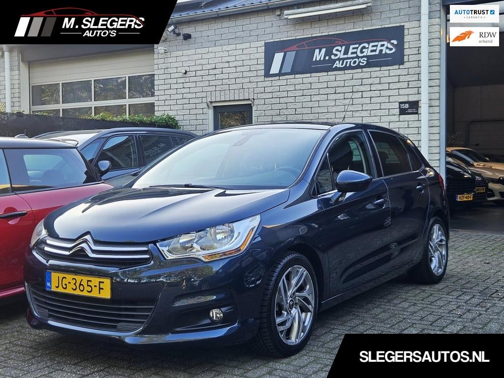 Citroen C4 1.6 VTi Exclusive*Panodak*Rijklaar, Euro 5, Gebruikt, 4 cilinders, Blauw