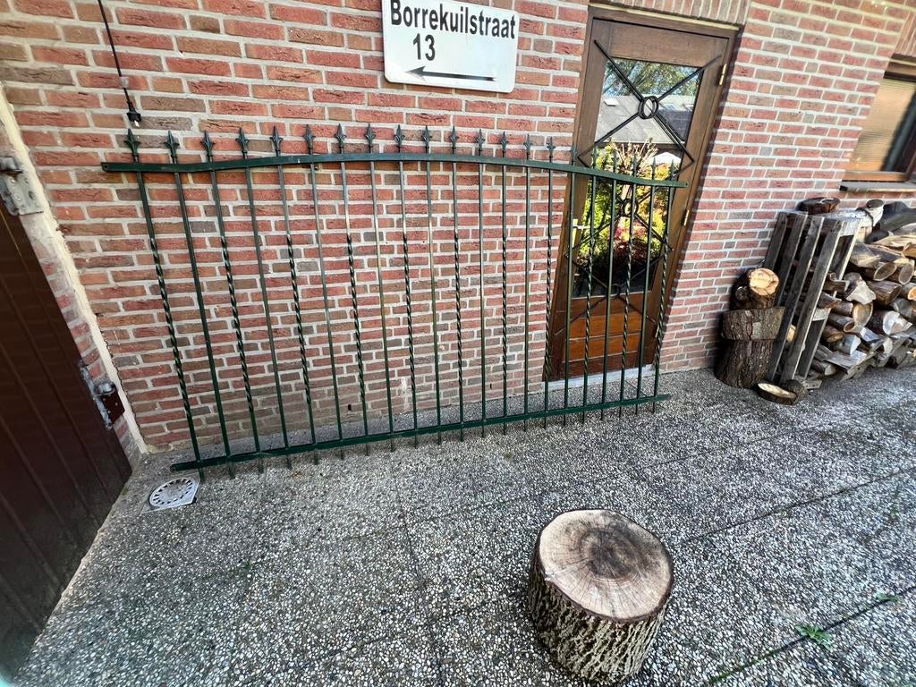 ** MOOI Massief ijzeren tuinhek**, Ophalen of Verzenden, Gebruikt, IJzer, Tuinhek