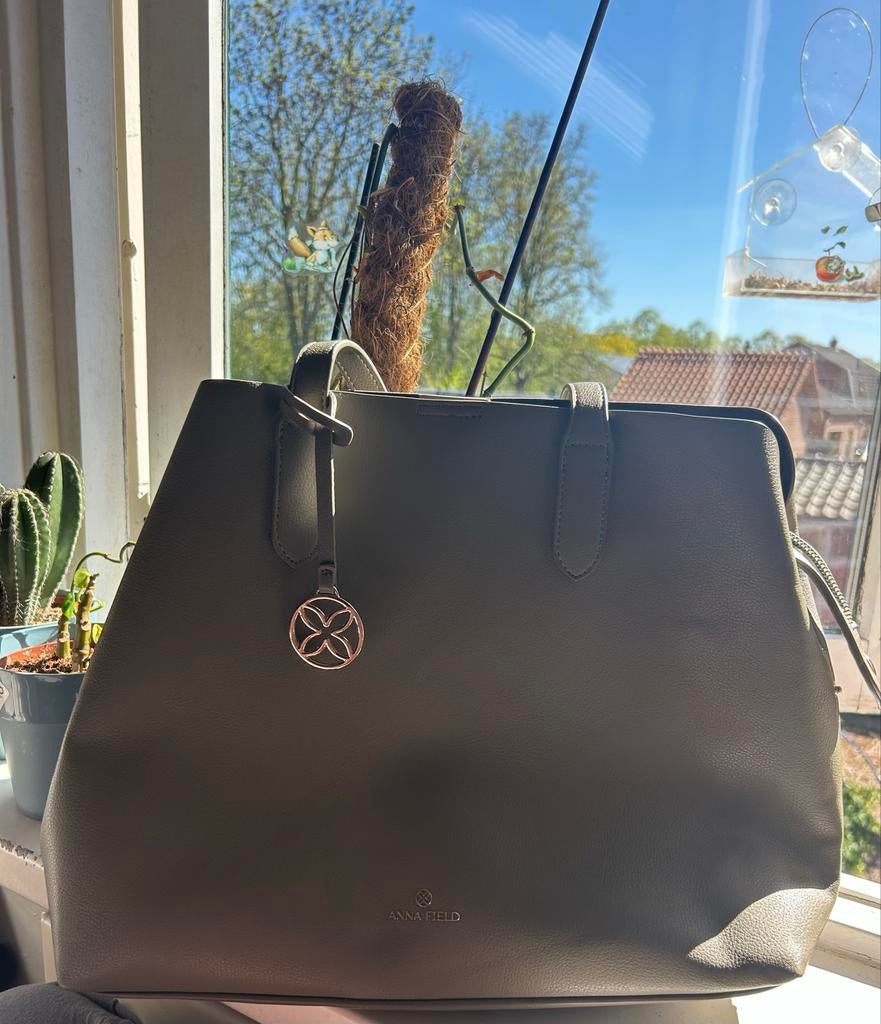 Prachtige Anna Field tas - zo goed als nieuw, Ophalen, Zo goed als nieuw, Groen, Handtas