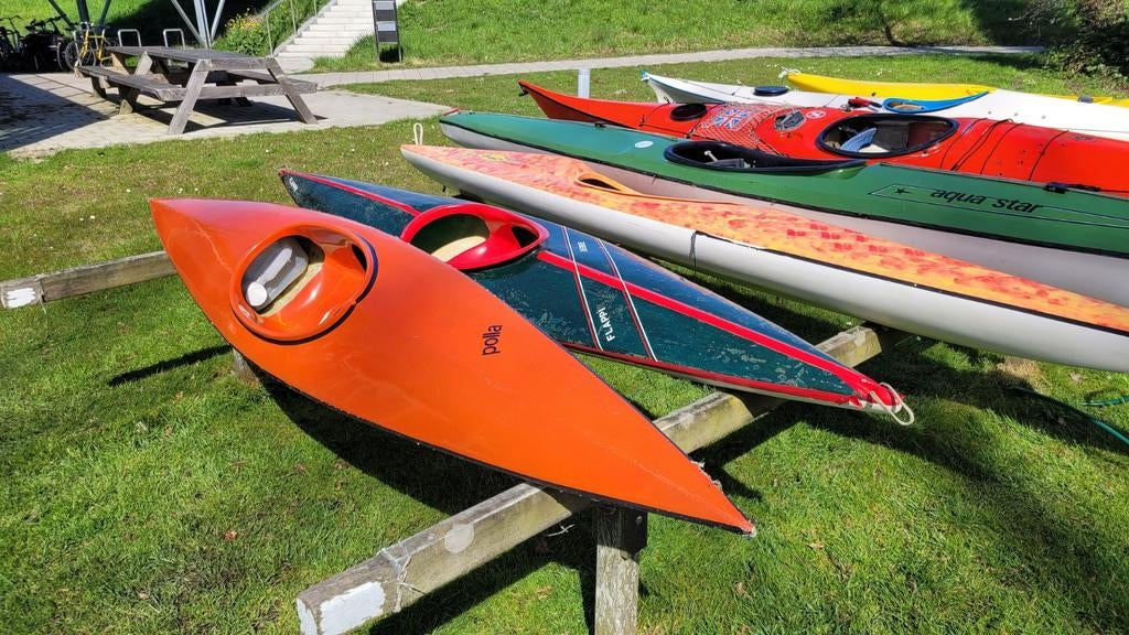 Zeven kajaks, Watersport en Boten, Ophalen, Gebruikt, 1-persoons