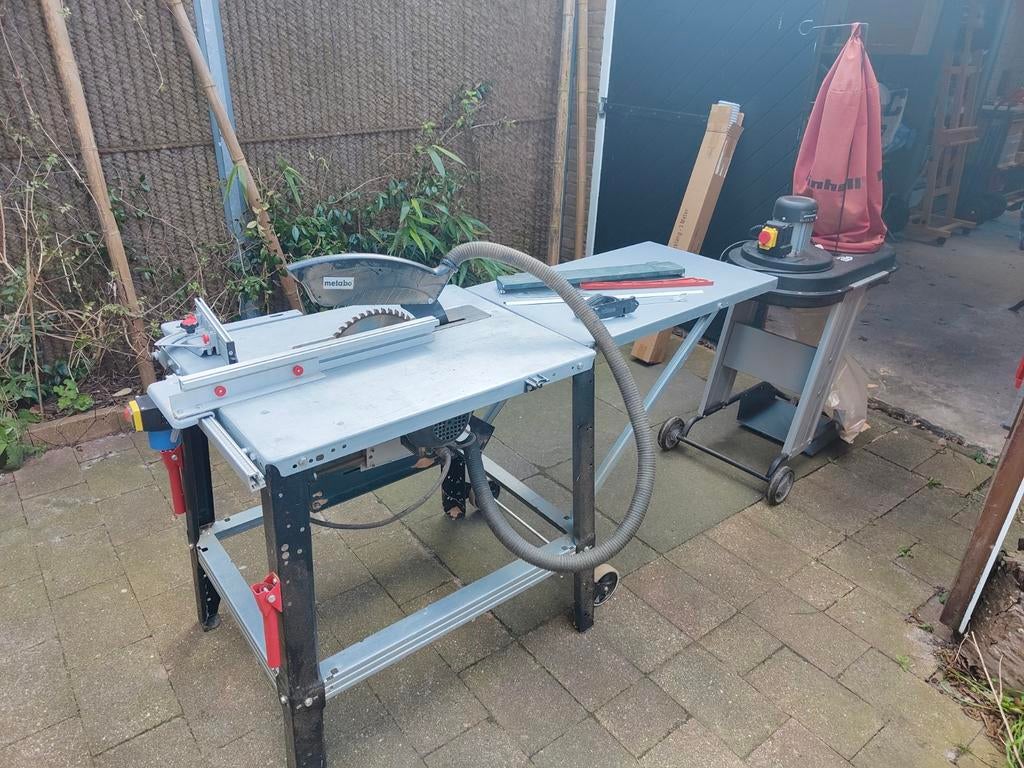 Metabo tkhs 315m met afzuiging en nieuwe 3 meter afzuigslang, Ophalen, Gebruikt, Cirkelzaag, 70 mm of meer