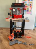 Smoby. Werktafel en truck. Black en Decker, Ophalen, Zo goed als nieuw, Jongen of Meisje