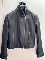 Zwart leren jasje maat 36, Kleding | Dames, Zwart, Ophalen of Verzenden, Zo goed als nieuw, Jasje