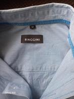 Rood Calvin Klein en Blauw Biaggini heren overhemd, M en L, Blauw, Calvin Klein Biaggini, Zo goed als nieuw, Halswijdte 39/40 (M)