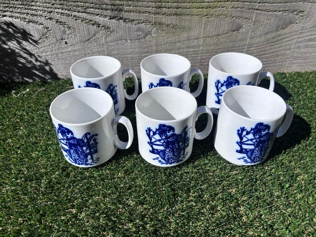 6 vintage Bavaria Made in West Germany kopjes, Ophalen of Verzenden