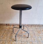 Vintage / Retro Brabantia Kruk Barkruk met Chroom Onderstel, Ophalen, Gebruikt, -, 60 tot 90 cm
