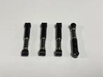 Partij 4x nieuwe zwarte Lego schokbreker 6.5L harde veer