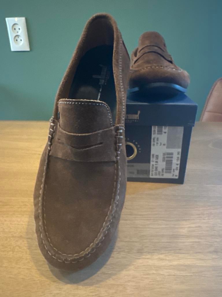 Floris van Bommel Loafers - Maat 42 - Zo goed als nieuw, Ophalen of Verzenden, Zo goed als nieuw, Bruin, Loafers