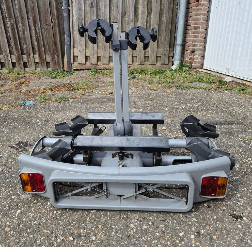 te koop Spinder Eagle fietsendrager in nette staat, Auto diversen, Fietsendragers, Ophalen, 2 fietsen, Gebruikt, Trekhaakdrager