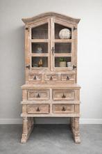 Massief houten buffetkast landelijke stijl, Ophalen, Gebruikt, 200 cm of meer, 50 tot 100 cm