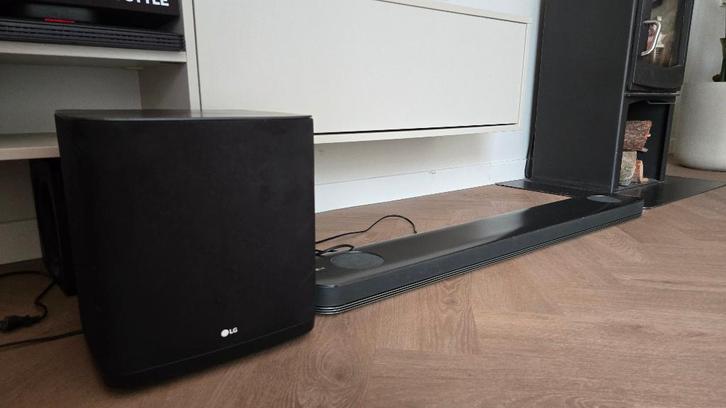 LG SJ9 Dolby Atmos Soundbar + Subwoofer, Audio, Tv en Foto, Soundbars, Gebruikt, Bluetooth, Met externe subwoofer, Ophalen