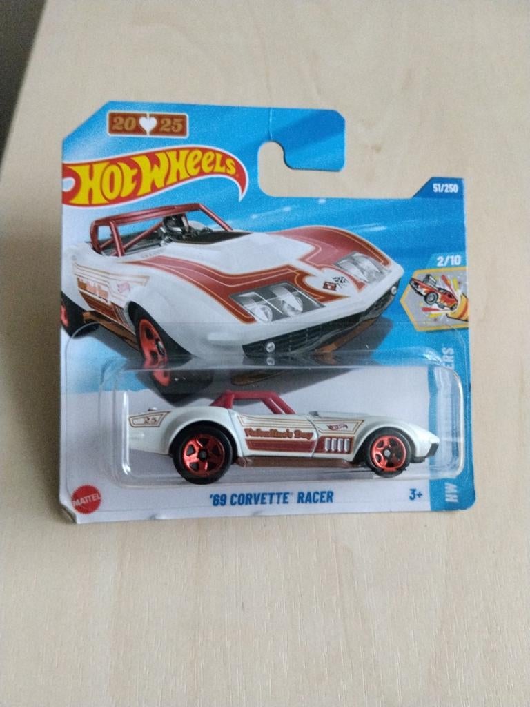 Hotwheels '69 Corvette racer, Ophalen of Verzenden, Nieuw, Auto