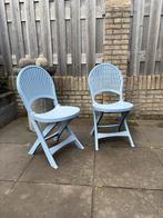 4 kunststof klapstoelen voor tuin, terras of balkon, Ophalen, Gebruikt, Kunststof, Inklapbaar