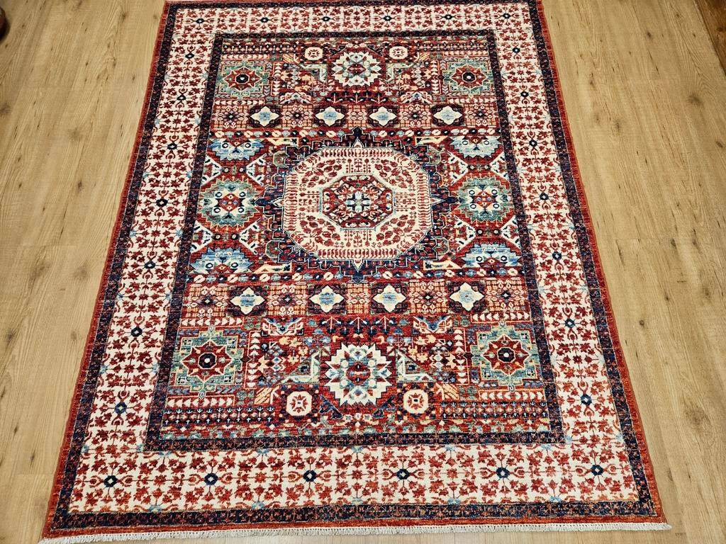 Handgeknoopt oosters tapijt kazak super 198x159, Info@SlatsAntiek.nl, Perzisch, 150 tot 200 cm, Vof Slats Antiek