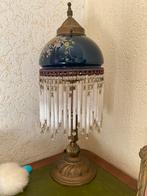 Vintage Schemerlamp met Kralen en Bloemenmotief, Antiek en Kunst, Antiek | Lampen, Ophalen