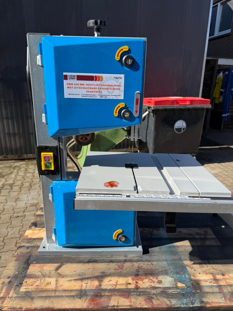 HBM lintzaag zeer weinig gebruikt! 200mm, Ophalen, 70 mm of meer, Zo goed als nieuw, Lintzaag