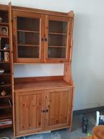 Ikea Leksvik buffetkast grenen 92x198x42 cm, Ophalen, 50 tot 100 cm, Landelijke stijl, 25 tot 50 cm