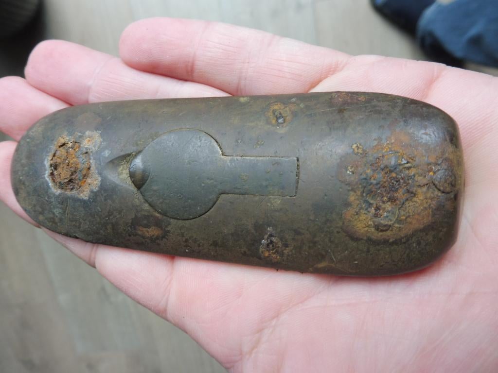 WW1 Lee Enfield SMLE Rifle Butt kolfplaat bodemvondst 14-18, Verzenden, Landmacht, Engeland, Hulzen of Bodemvondsten