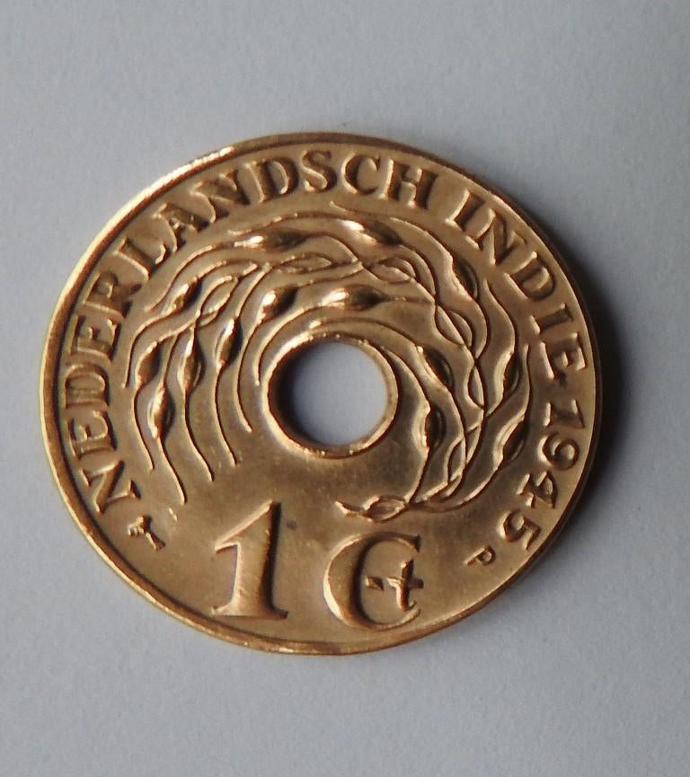 Munt Nederlands Indië 1945, Verzenden, Koningin Wilhelmina, Losse munt