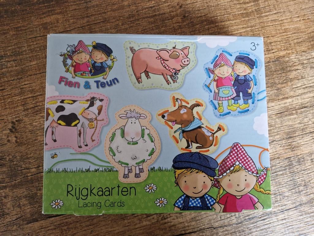 Fien & teun en rijgkaarten spelletje bambolino, Ophalen of Verzenden, Zo goed als nieuw