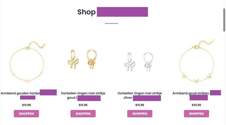 Sieraden webshop, Zakelijke goederen, Kantoor en Winkelinrichting | Winkel en Inventaris, Ophalen