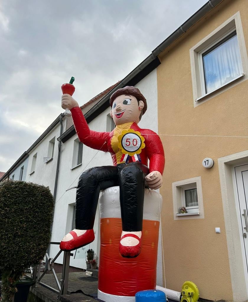 Opblaasbare Sarah op cocktailglas te huur (1 t/m 99), Ophalen of Verzenden, Zo goed als nieuw, Abraham of Sarah