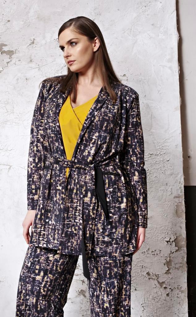 PLUSBASICS Grote Maat 7XL Shirt Jas Jacket Blouse Rundholz, Ophalen of Verzenden, Zo goed als nieuw, Bruin, Blouse of Tuniek