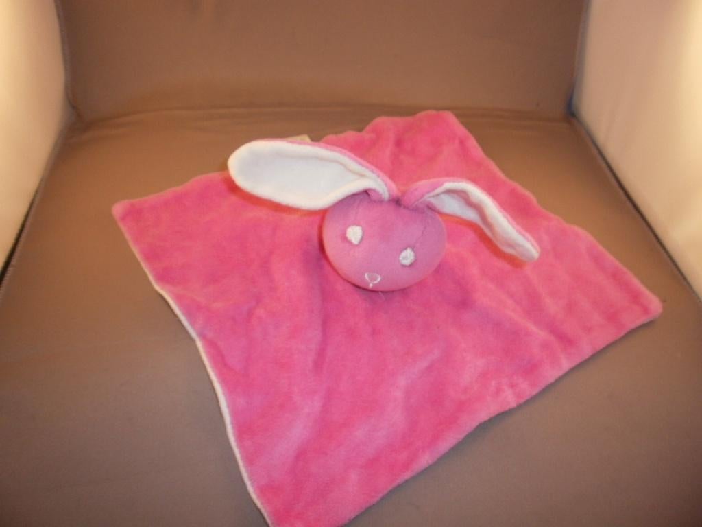 bambino konijn vel roze en wit gestikte ogen/neus 23x26cm of, Overige merken, Konijn, Ophalen of Verzenden, Zo goed als nieuw