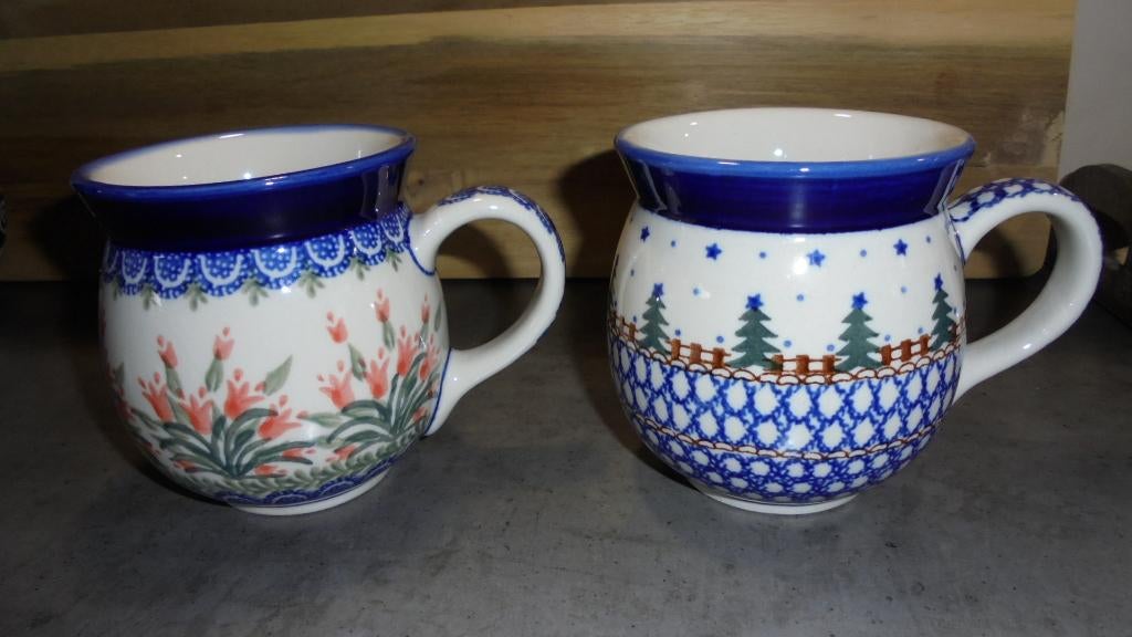 nieuw BUNZLAU pools keramiek boerenbekers 450ml, Keramiek, Overige typen, Nieuw, Ophalen of Verzenden