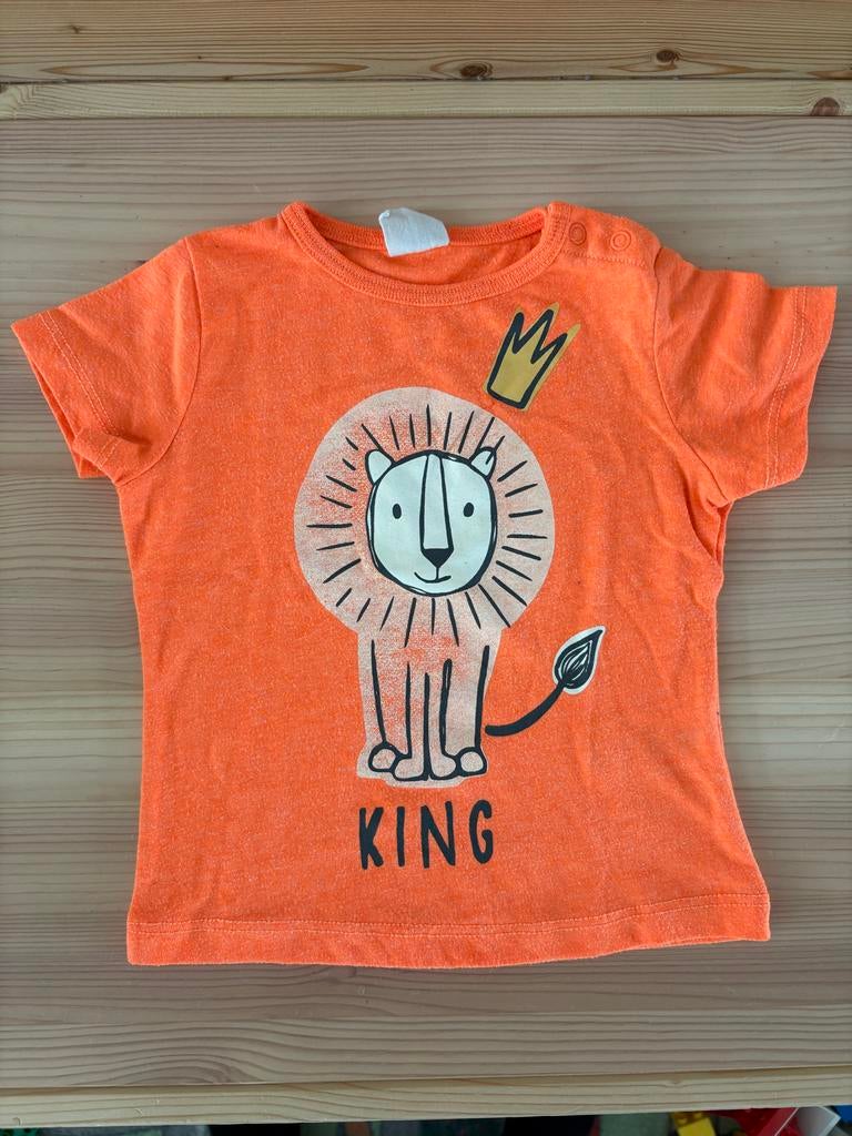Oranje Koningsdag T-shirt HEMA maat 68, Ophalen of Verzenden, Zo goed als nieuw, Jongetje of Meisje, Shirtje of Longsleeve