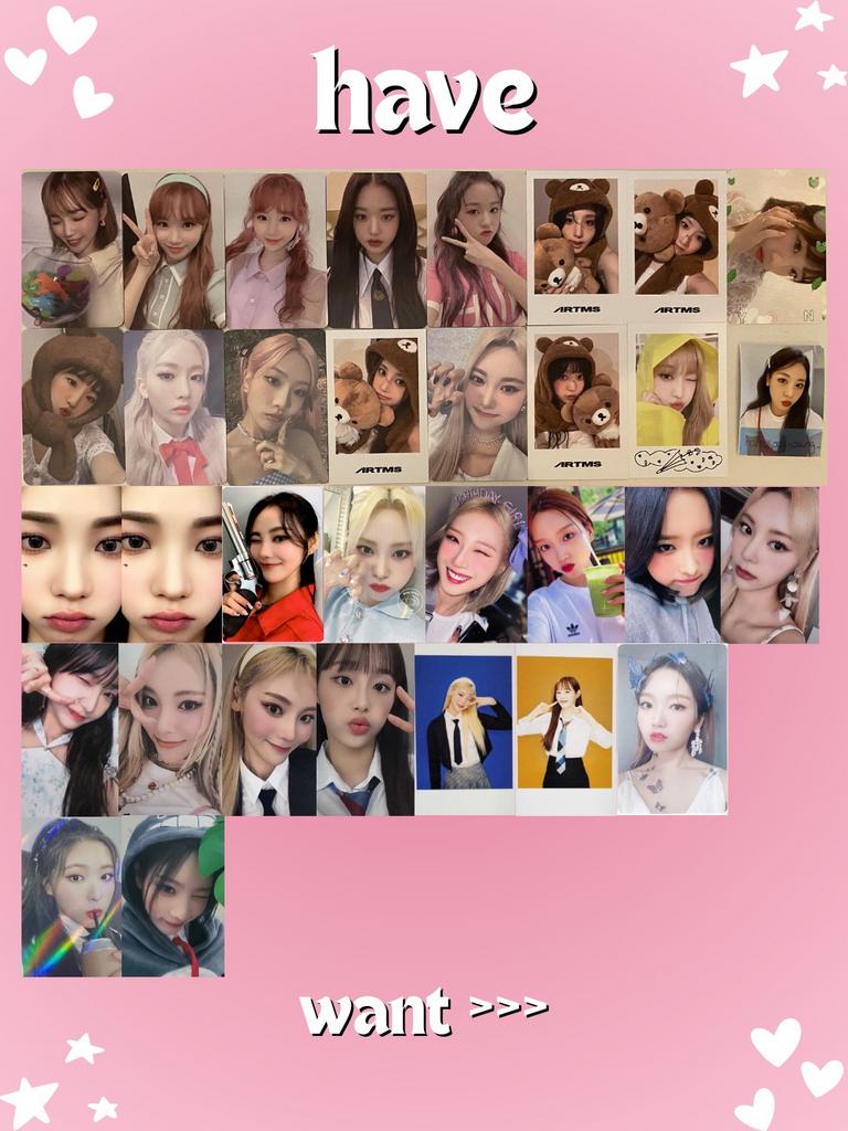 KPOP photocards loona artms Izone aespa ive lesserafim, Ophalen of Verzenden, Zo goed als nieuw, Foto of Kaart