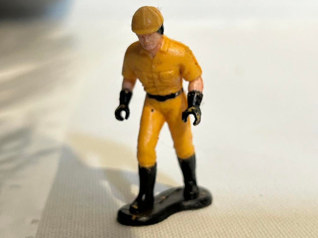 Vintage Gele Actiefiguur - Verzamelobject speelgoed, Ophalen of Verzenden, Gebruikt