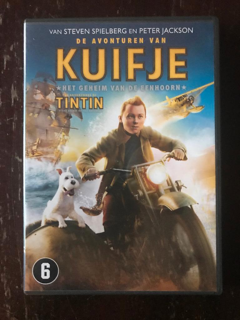 Kuifje Het Geheim van de Eenhoorn DVD, Avontuur, Ophalen of Verzenden, Zo goed als nieuw, Vanaf 6 jaar