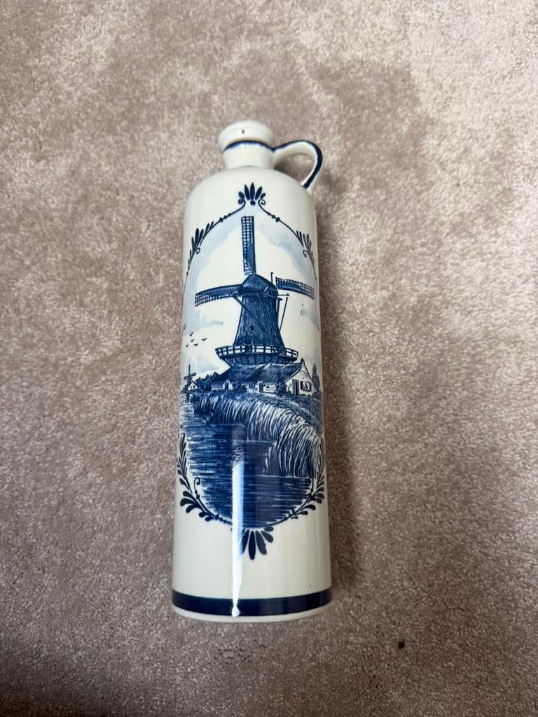 Jenever fles delfst blauw, Antiek en Kunst, Ophalen of Verzenden